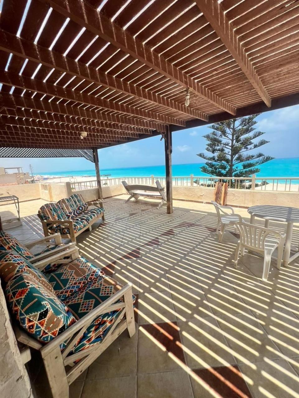 Beachfront Chalet In Green Beach, North Coast Villa El Alamein Exterior foto